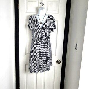 Rolla Coaster Navy & White Dress